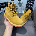 Boots Nubuck Premium jaune – Style Timberland | Confort & Robustesse