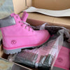 Boots Nubuck Premium Gris rose – Style Timberland | Confort & Robustesse
