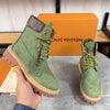 Boots Nubuck Premium vert– Style Timberland | Confort & Robustesse