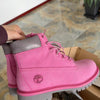Boots Nubuck Premium Gris rose – Style Timberland | Confort & Robustesse